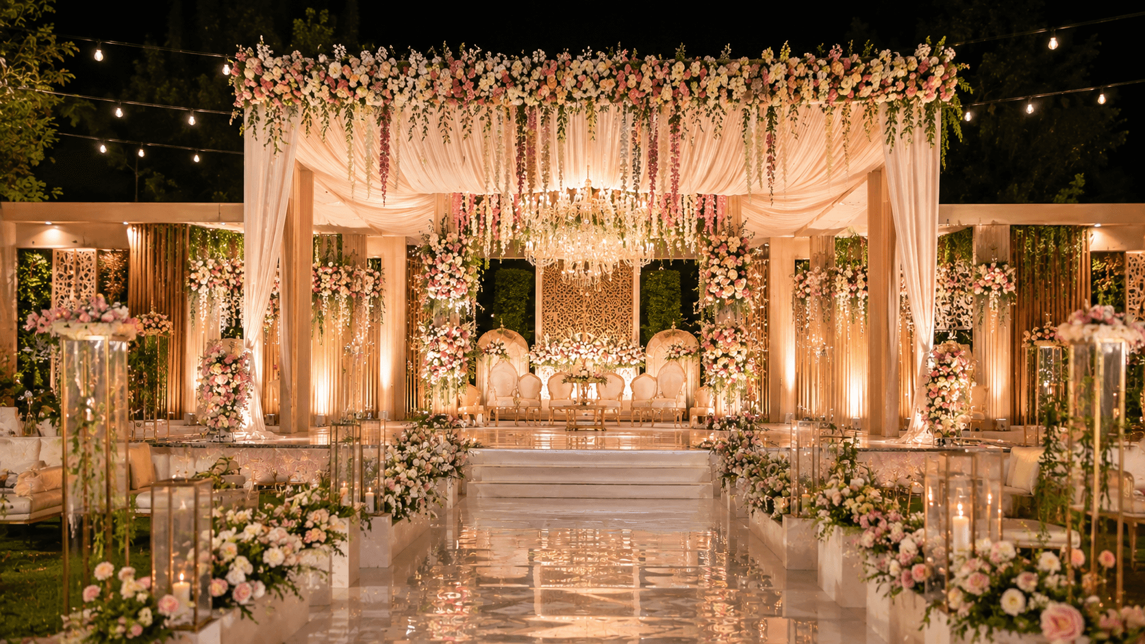 Modern wedding decoration theme in Nashik